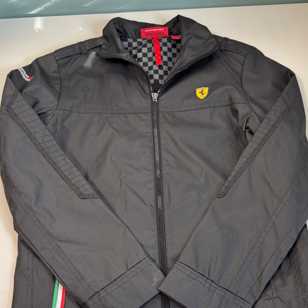 Ferrari Black Boy’s Windbreaker Jacket